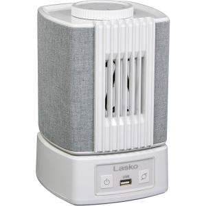 Lasko 8″ Slumberbreeze Tabletop Fans(Gray and White)