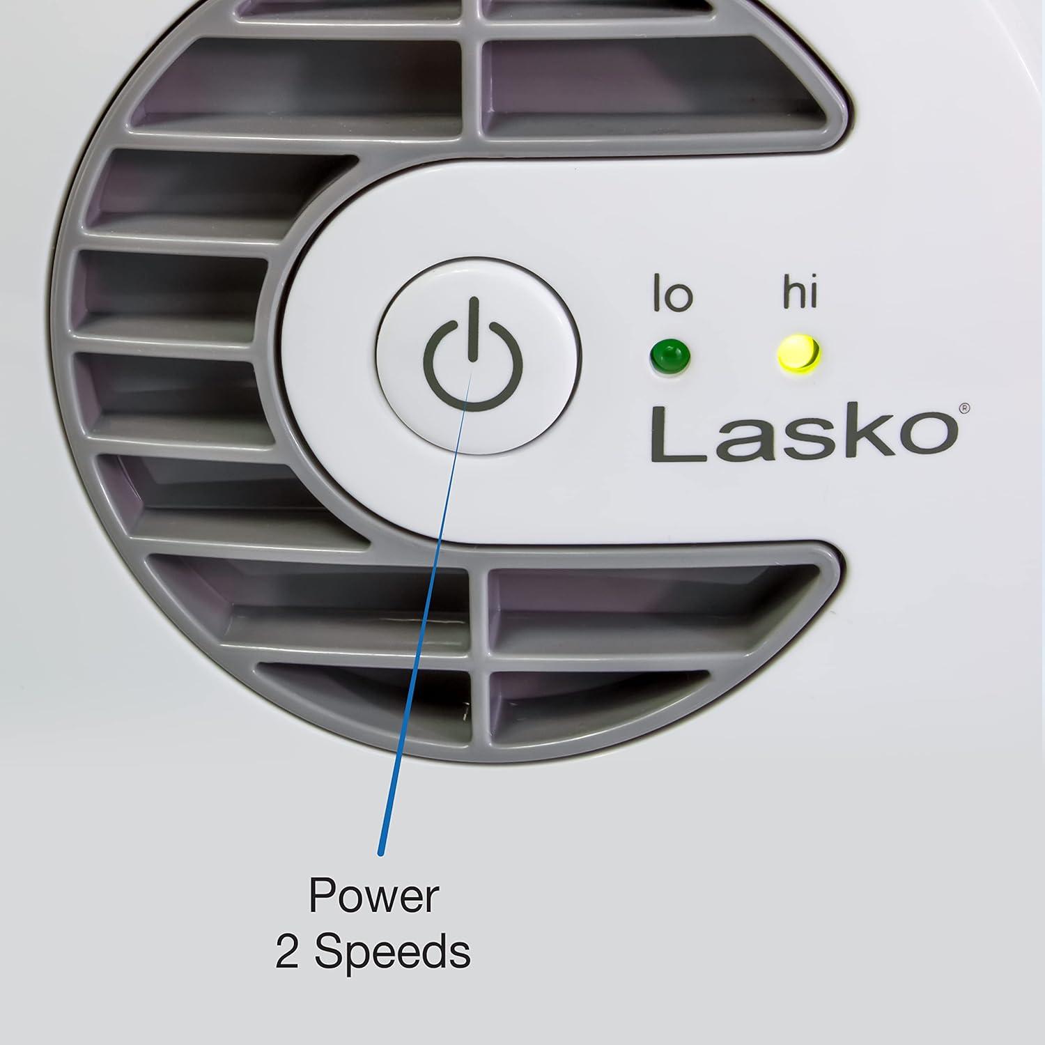 image:imageLasko MyCool D300 Mini USB Desk Fan with 40in USB Cable and Bonus AC Adapter Small Quiet Portable Personal 2Speed Fans for Staying Cool at Home Work Office Dorm Car and Travel WhiteWhite
