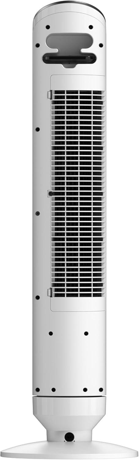 image:imageLasko Ascend 36 Tower Fan for Home 29 fts Airflow Quiet 29 dBA 90 Oscillation Standing Fan for Bedroom 12 Hour Timer 4Speeds Filter for Hair amp Dust Child Lock Remote White OST105
