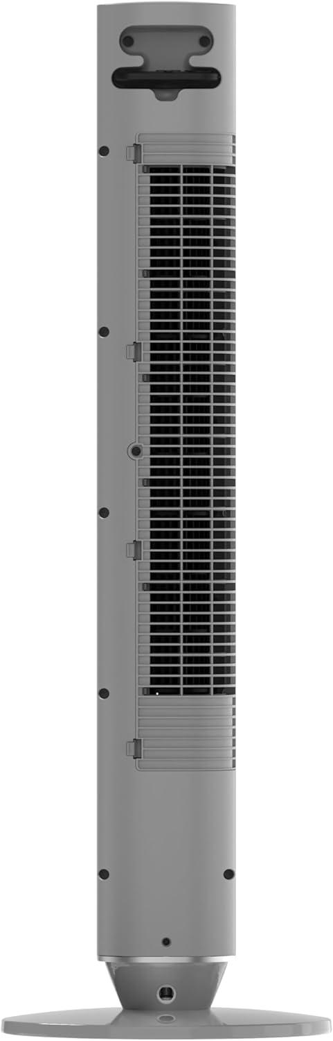 image:imageLasko 40 Pinnacle Tower Fan 12Speeds 24H Timer 50ft Air Distance 32 fts Airflow WhisperForce DC Motor AirSense Night Light Remote Gray DST115